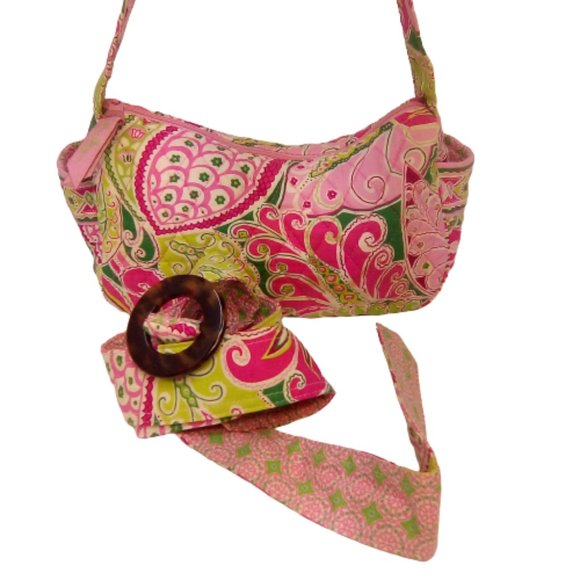 Vera Bradley Handbags - VERA BRADLEY Satchel bag belt set 11 x 6 x 3.5 EUC